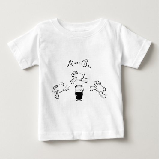 T-shirt Pour Bébé Compte irlandais de moutons (Devant)