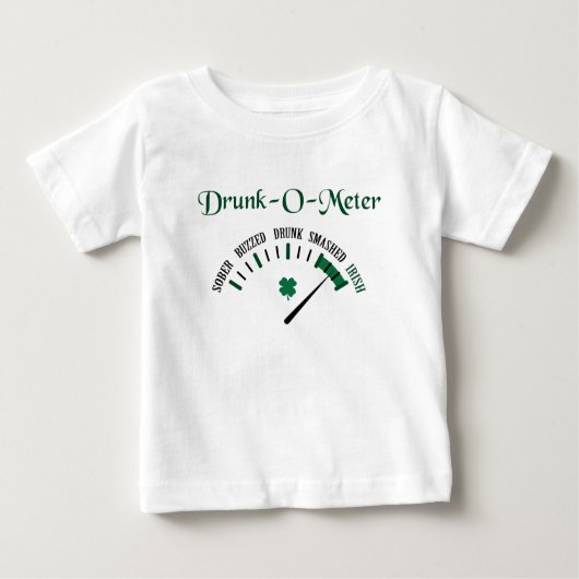 T-shirt Pour Bébé Compteur ivre (Devant)