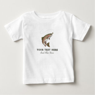 T-shirt Pour Bébé Concepte de pêche personnalisé - Conception de pêc