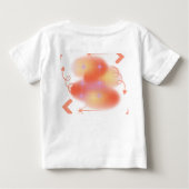 T-shirt Pour Bébé Conception Abstraite de l'Étoile Radiante (Dos)