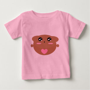 T-shirt Pour Bébé Conception artistique d'ours en peluche mignon pou