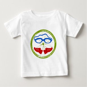 T-shirt Pour Bébé Conception artistique fraîche de triathlon