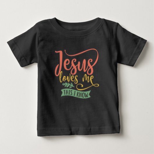 T-shirt Pour Bébé Conception Chrétienne Jésus M'Aime. C'est ce que j (Devant)
