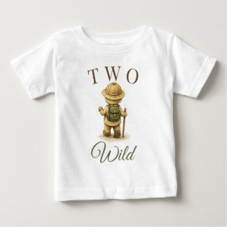 T-shirt Pour Bébé Conception d'anniversaire d'ours explorateur Boho