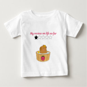 T-shirt Pour Bébé Conception de dessin animé de capybara kawaii mign