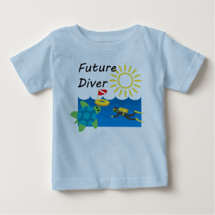T-shirt Pour Bébé Conception de futur plongeur - T-Shirt bébé en jer