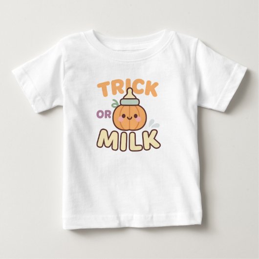 T-shirt Pour Bébé Conception de la bouteille de Citrouille pour bébé (Devant)
