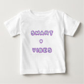 T-shirt Pour Bébé Conception de l'art texte de devis Smart Vibes (Devant)