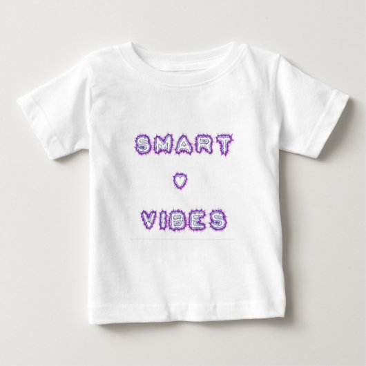 T-shirt Pour Bébé Conception de l'art texte de devis Smart Vibes (Devant)