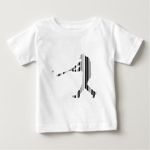 T-shirt Pour Bébé Conception de motif de joueur de sport CODE BARRE 