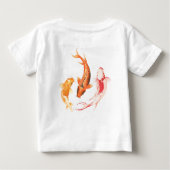 T-shirt Pour Bébé Conception de poisson couleur (Dos)