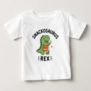 T-shirt Pour Bébé Conception de snack de Snackosaurus Rex Cute Dinos