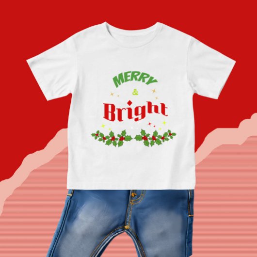 T-shirt Pour Bébé Conception de texte pour Noël