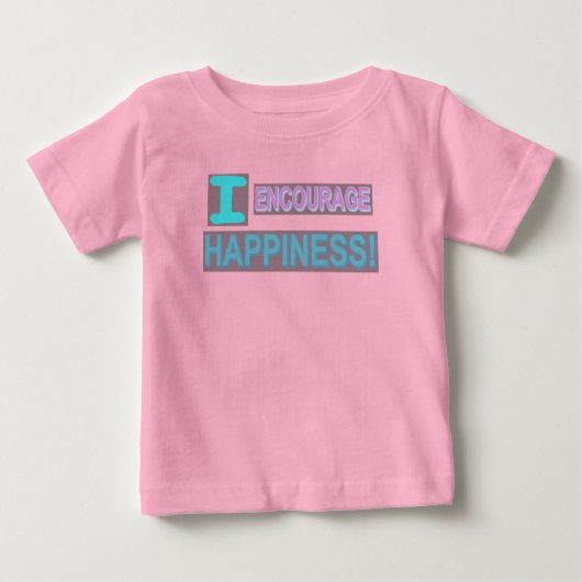 T-shirt Pour Bébé Conception d'expression mignonne "Encourager le bo (Devant)