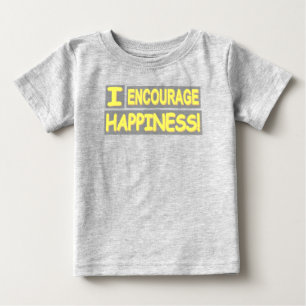 T-shirt Pour Bébé Conception d'expression mignonne "Encourager le bo