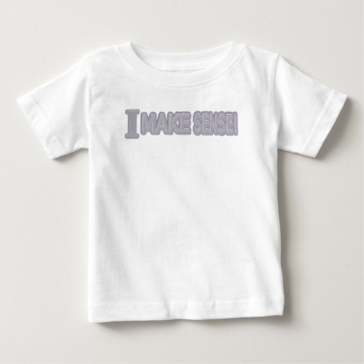 T-shirt Pour Bébé Conception d'expression mignonne "Rendre logique" (Devant)