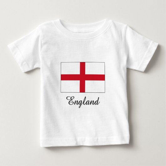 T-shirt Pour Bébé Conception du drapeau anglais (Devant)