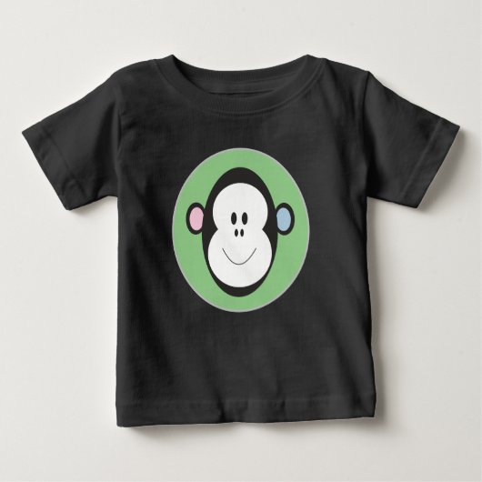 T-shirt Pour Bébé Conception du singe (Devant)