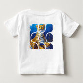 T-shirt Pour Bébé Conception faune mère et petit guépard (Dos)