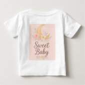 T-shirt Pour Bébé Conception Fleur de Lune Douce Bébé – Douce Nourri (Dos)