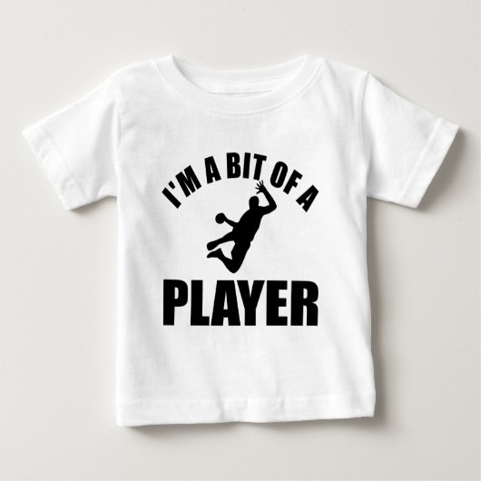 T-shirt Pour Bébé Conception fraîche de handball (Devant)