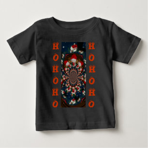 T-shirt Pour Bébé Conception Kaleidoscope Père Noël spéciale