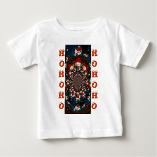 T-shirt Pour Bébé Conception Kaleidoscope Père Noël spéciale