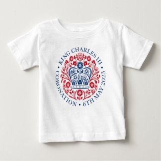 T-shirt Pour Bébé Conception officielle du couronnement du roi Charl