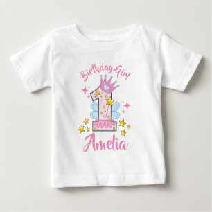 T-shirt Pour Bébé Conception personnalisée de fée de premier anniver