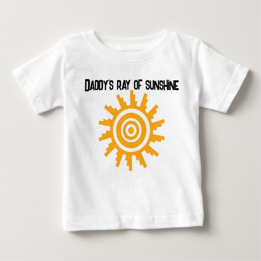 T-shirt Pour Bébé Conception Sun (Devant)