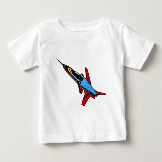 T-shirt Pour Bébé Conception supersonique de Jet-Combattant d'armée (Devant)
