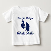 T-shirt Pour Bébé conceptions d'art martial d'aikido (Devant)