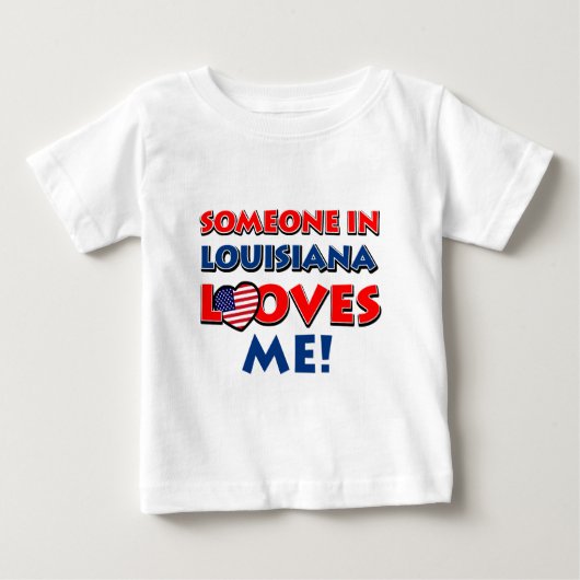 T-shirt Pour Bébé Conceptions de la LOUISIANE (Devant)