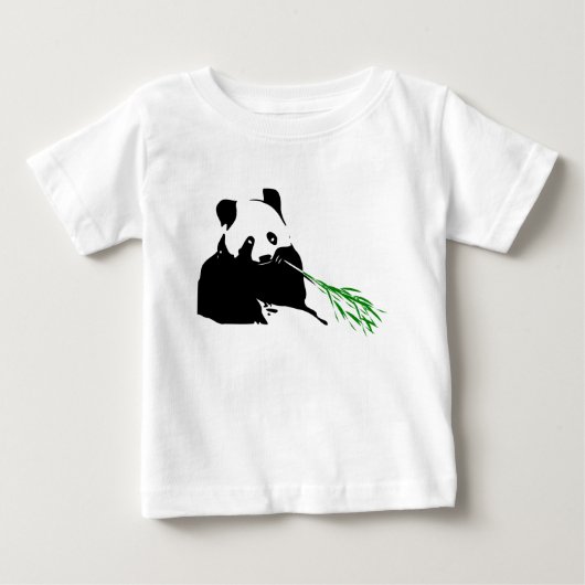 T-shirt Pour Bébé Conceptions d'ours panda sur des vêtements pour bé (Devant)