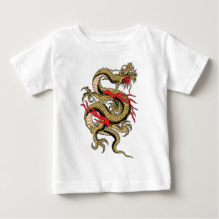 T-shirt Pour Bébé Conceptions personnalisables de dragon chinois