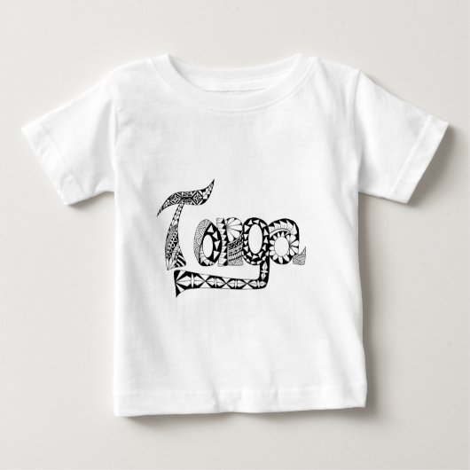 T-shirt Pour Bébé Conceptions traditionnelles du Tonga (Devant)