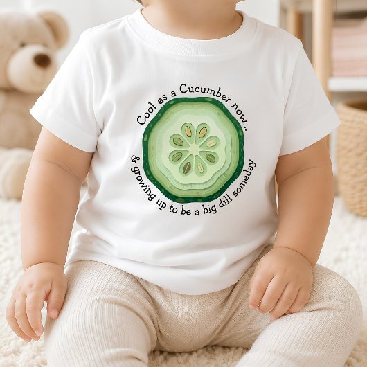 T-shirt Pour Bébé Concombre Cool Gros Dill