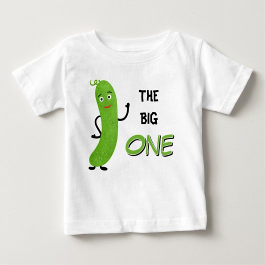 T-shirt Pour Bébé Concombre vert (Devant)