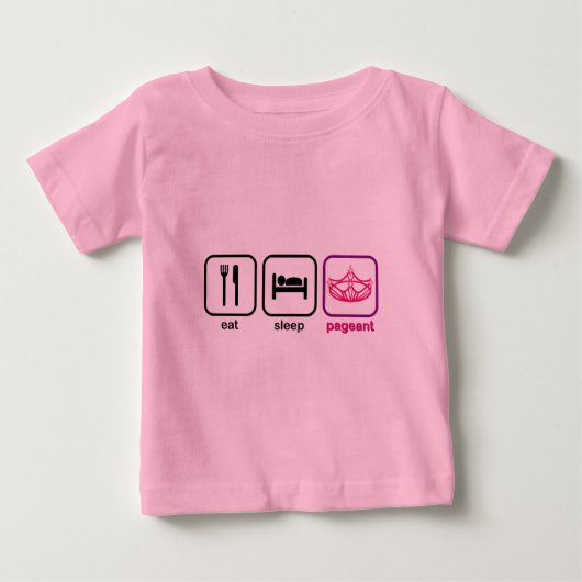 T-shirt Pour Bébé Concours du sommeil de Mat (Devant)