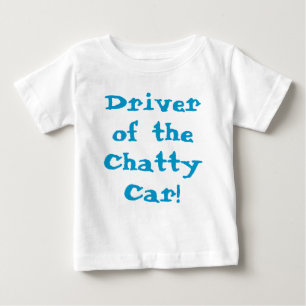 T-shirt Pour Bébé Conducteur De La Chatty Voiture Drôle