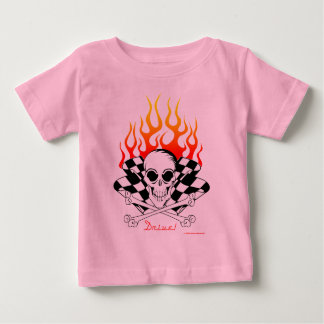 T-shirt Pour Bébé Conduis ! - Crâne et os croisés