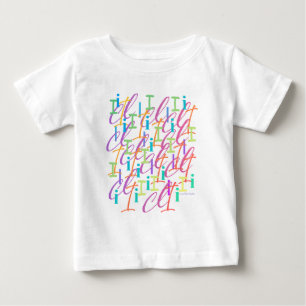 T-shirt Pour Bébé Confettis de lettres "I"