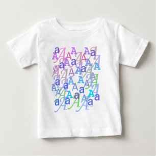 T-shirt Pour Bébé Confettis en forme de lettre "A"
