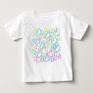 T-shirt Pour Bébé Confettis en forme de lettre "D"