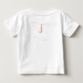 T-shirt Pour Bébé Confettis en forme de lettre "J" (Dos)