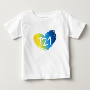 T-shirt Pour Bébé Conscience de T21 syndrome de Down