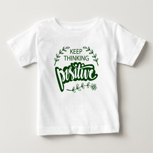 T-shirt Pour Bébé Conserver la pensée positive (Devant)