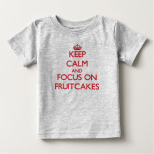 T-shirt Pour Bébé Conserver le calme et se concentrer sur les gâteau