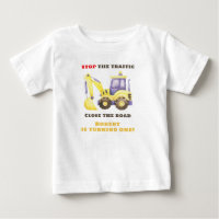 Construction Truck Excavateur fête d'anniversaire