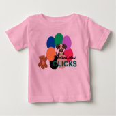 T-shirt Pour Bébé Content That Clicks (Devant)